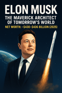 Elon Musk | The Maverick Architect of Tomorrow’s World | Net Worth: ~$430–$436 Billion (2025)